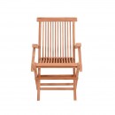 ΑΝΑΔΙΠΛΟΥΜΕΝΗ ΚΑΡΕΚΛΑ ΚΗΠΟΥ ΜΕ ΜΠΡΑΤΣΑ Fylliana Winston ΜΑΣΙΦ ΞΥΛΟ ΤΕΑΚ ΦΥΣΙΚΟ ΧΡΩΜΑ 43x57x89εκ