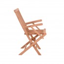 ΑΝΑΔΙΠΛΟΥΜΕΝΗ ΚΑΡΕΚΛΑ ΚΗΠΟΥ ΜΕ ΜΠΡΑΤΣΑ Fylliana Winston ΜΑΣΙΦ ΞΥΛΟ ΤΕΑΚ ΦΥΣΙΚΟ ΧΡΩΜΑ 43x57x89εκ