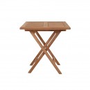 ΤΕΤΡΑΓΩΝΟ ΤΡΑΠΕΖΙ ΚΗΠΟΥ Fylliana Winston ΜΑΣΙΦ ΞΥΛΟ ΤΕΑΚ ΦΥΣΙΚΟ ΧΡΩΜΑ 70x70x75εκ