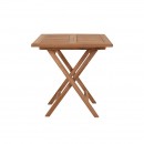 ΤΕΤΡΑΓΩΝΟ ΤΡΑΠΕΖΙ ΚΗΠΟΥ Fylliana Winston ΜΑΣΙΦ ΞΥΛΟ ΤΕΑΚ ΦΥΣΙΚΟ ΧΡΩΜΑ 80x80x75εκ