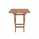 ΤΕΤΡΑΓΩΝΟ ΤΡΑΠΕΖΙ ΚΗΠΟΥ Fylliana Winston ΜΑΣΙΦ ΞΥΛΟ ΤΕΑΚ ΦΥΣΙΚΟ ΧΡΩΜΑ 80x80x75εκ