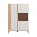 ΒΙΤΡΙΝΑ BELFORT 2K VS1 CASHMERE-ARTISAN OAK 85x40x122εκ o.r.s