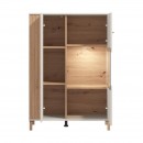 ΒΙΤΡΙΝΑ BELFORT 2K VS1 CASHMERE-ARTISAN OAK 85x40x122εκ o.r.s
