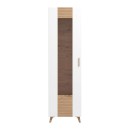 ΒΙΤΡΙΝΑ BRETAGNA 1K VS1 ARTISAN OAK-ΛΕΥΚΟ HIGH GLOSS FOIL 58x35x202εκ a.p.r