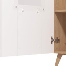 ΒΙΤΡΙΝΑ BRETAGNA 1K VS1 ARTISAN OAK-ΛΕΥΚΟ HIGH GLOSS FOIL 58x35x202εκ a.p.r