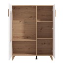 ΒΙΤΡΙΝΑ BRETAGNA 2K VS1 ARTISAN OAK-ΛΕΥΚΟ HIGH GLOSS FOIL 96x35x125εκ a.p.r