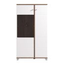 ΒΙΤΡΙΝΑ BURGUNDY 2K VS1 140 ΛΕΥΚΟ-FLAGSTAFF OAK-ΛΕΥΚΟ HIGH GLOSS FOIL 78,5x40x139,5εκ s.p.k