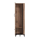 ΒΙΤΡΙΝΑ CORSICA 1K VS1 FLAGSTAFF OAK-ΜΑΥΡΟ 54,5x35x193εκ