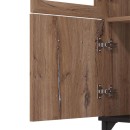 ΒΙΤΡΙΝΑ CORSICA 1K VS1 FLAGSTAFF OAK-ΜΑΥΡΟ 54,5x35x193εκ