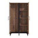 ΒΙΤΡΙΝΑ CORSICA 2K VS1 FLAGSTAFF OAK-ΜΑΥΡΟ 84,5x35x153εκ