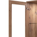 ΒΙΤΡΙΝΑ CORSICA 2K VS1 FLAGSTAFF OAK-ΜΑΥΡΟ 84,5x35x153εκ