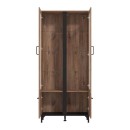 ΒΙΤΡΙΝΑ CORSICA 2K VS2 FLAGSTAFF OAK-ΜΑΥΡΟ 84,5x35x193εκ