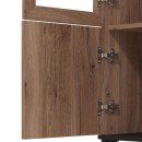 ΒΙΤΡΙΝΑ CORSICA 2K VS2 FLAGSTAFF OAK-ΜΑΥΡΟ 84,5x35x193εκ