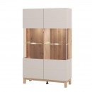 ΒΙΤΡΙΝΑ ESSEX 2K VS2 147 CASHMERE/ARTISAN OAK 90x35x147εκ