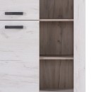 ΒΙΤΡΙΝΑ Kent POP Ν GREY OAK-WHITE OAK 99x36x146εκ knt