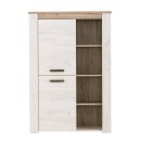 ΒΙΤΡΙΝΑ Kent POP Ν GREY OAK-WHITE OAK 99x36x146εκ knt