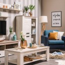 ΒΙΤΡΙΝΑ Kent POP Ν GREY OAK-WHITE OAK 99x36x146εκ knt