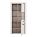 ΒΙΤΡΙΝΑ Kent POP V GREY OAΚ-WHITE OAK 99x36x195εκ knt