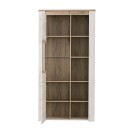 ΒΙΤΡΙΝΑ Kent POP V GREY OAΚ-WHITE OAK 99x36x195εκ knt