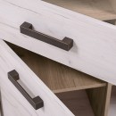 ΒΙΤΡΙΝΑ Kent POP V GREY OAΚ-WHITE OAK 99x36x195εκ knt