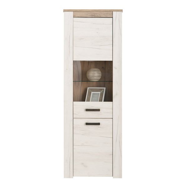 ΒΙΤΡΙΝΑ Kent VS GREY OAK-WHITE OAK 68x36x195εκ knt