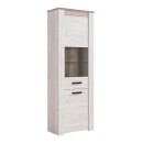 ΒΙΤΡΙΝΑ Kent VS GREY OAK-WHITE OAK 68x36x195εκ knt