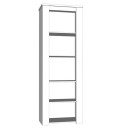 ΒΙΤΡΙΝΑ Kent VS GREY OAK-WHITE OAK 68x36x195εκ knt