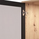 ΒΙΤΡΙΝΑ MAYENNE 1K VS1 ARTISAN OAK-ΜΑΥΡΟ MAT 55x40x195εκ