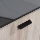 ΒΙΤΡΙΝΑ ΜΟΝΟΦΥΛΛΗ UMBRIA 1K VS GREY OAK-ΜΑΥΡΟ 53x33x191εκ m.b.r