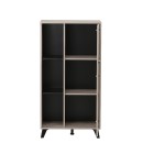 ΒΙΤΡΙΝΑ UMBRIA POP GREY OAK-ΜΑΥΡΟ 67x33x130εκ m.b.r