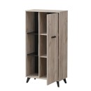 ΒΙΤΡΙΝΑ UMBRIA POP GREY OAK-ΜΑΥΡΟ 67x33x130εκ m.b.r