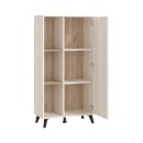 ΒΙΤΡΙΝΑ UMBRIA POP WHITE OAK - GREY OAK 67,5x33x130,5εκ f.l.d