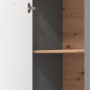 ΒΙΤΡΙΝΑ VALENCIA POP 1K ΓΚΡΙ ΓΡΑΦΙΤΗ-ARTISAN OAΚ-ΓΚΡΙ ΜΑΤ ΧΡΩΜΑ 60.5x41x194.5εκ