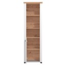 ΒΙΤΡΙΝΑ VALENCIA POP 1K ΛΕΥΚΟ-ARTISAN OAΚ-ΛΕΥΚΟ ΜΑΤ ΧΡΩΜΑ 60.5x41x194.5εκ