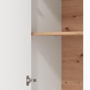 ΒΙΤΡΙΝΑ VALENCIA POP 1K ΛΕΥΚΟ-ARTISAN OAΚ-ΛΕΥΚΟ ΜΑΤ ΧΡΩΜΑ 60.5x41x194.5εκ