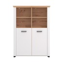 ΒΙΤΡΙΝΑ VALENCIA POP 2K ΛΕΥΚΟ-ARTISAN OAΚ-ΛΕΥΚΟ ΜΑΤ ΧΡΩΜΑ 103.5x41x143εκ