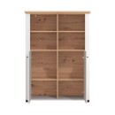 ΒΙΤΡΙΝΑ VALENCIA POP 2K ΛΕΥΚΟ-ARTISAN OAΚ-ΛΕΥΚΟ ΜΑΤ ΧΡΩΜΑ 103.5x41x143εκ