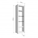 ΒΙΤΡΙΝΑ WARWICK 1K VS1 194 CASHMERE/CASHMERE MATT FOIL 58x35x194εκ