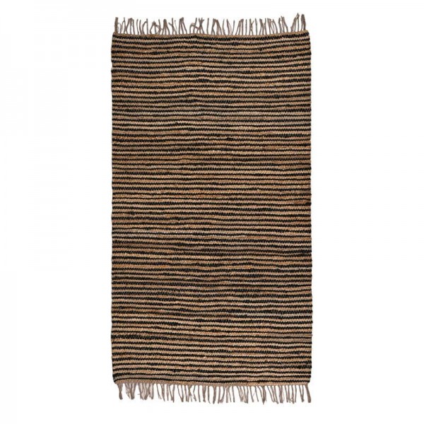 ΧΑΛΙ Fylliana Jute ΜΑΥΡΟ-ΚΑΦΕ ΧΡΩΜΑ 160x230εκ