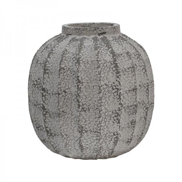 ΔΙΑΚΟΣΜΗΤΙΚΟ ΒΑΖΟ Fylliana FL24173 POLYRESIN ΓΚΡΙ ΧΡΩΜΑ 34x34x50εκ