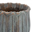 ΔΙΑΚΟΣΜΗΤΙΚΟ ΒΑΖΟ ΤΣΙΜΕΝΤΕΝΙΟ Fylliana FL15674 ΑΝΘΡΑΚΙ-ΠΡΑΣΙΝΟ ΜΕ ΜΠΡΟΝΖΕ ΛΕΠΤΟΜΕΡΕΙΕΣ ΧΡΩΜΑ 18x15εκ