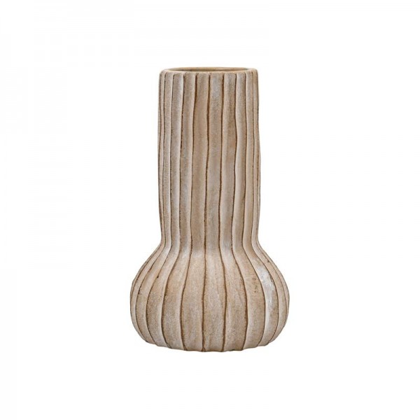 ΔΙΑΚΟΣΜΗΤΙΚΟ ΒΑΖΟ ΤΣΙΜΕΝΤΕΝΙΟ Fylliana FL15707 ΜΠΕΖ-ΓΚΡΙ ΜΕ TAUPE ΛΕΠΤΟΜΕΡΕΙΕΣ ΧΡΩΜΑ 17x28εκ