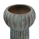 ΔΙΑΚΟΣΜΗΤΙΚΟ ΒΑΖΟ ΤΣΙΜΕΝΤΕΝΙΟ Fylliana FL15773 ΑΝΘΡΑΚΙ-ΠΡΑΣΙΝΟ ΜΕ ΜΠΡΟΝΖΕ ΛΕΠΤΟΜΕΡΕΙΕΣ ΧΡΩΜΑ 17x28εκ