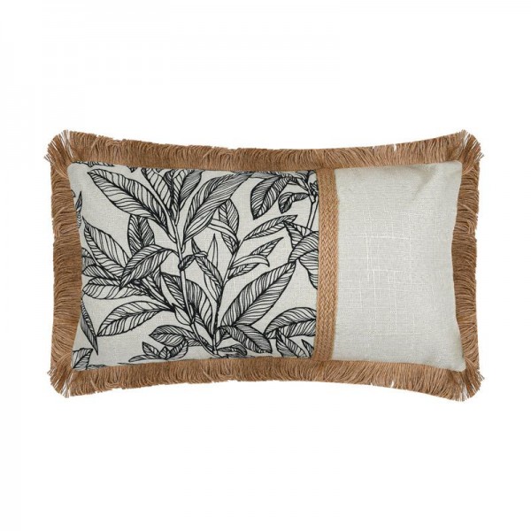 ΔΙΑΚΟΣΜΗΤΙΚΟ ΜΑΞΙΛΑΡΙ Fylliana Opulent ΛΕΥΚΟ-ΜΑΥΡΟ-ΧΡΥΣΟ ΧΡΩΜΑ 30x50εκ