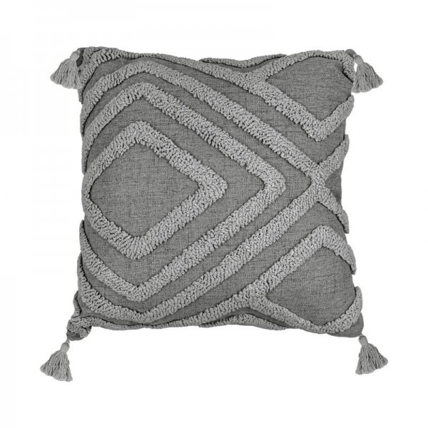 ΔΙΑΚΟΣΜΗΤΙΚΟ ΜΑΞΙΛΑΡΙ Fylliana Ruby ΓΚΡΙ ΧΡΩΜΑ 43x43x10εκ