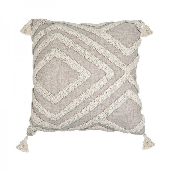 ΔΙΑΚΟΣΜΗΤΙΚΟ ΜΑΞΙΛΑΡΙ Fylliana Ruby ΜΠΕΖ ΧΡΩΜΑ 43x43x10εκ