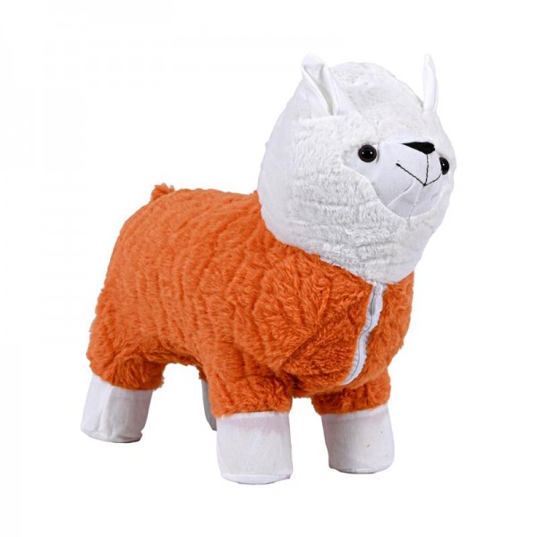 ΔΙΑΚΟΣΜΗΤΙΚΟ ΥΦΑΣΜΑΤΙΝΟ ΣΚΑΜΠΟ Fylliana ΑΛΠΑΚΑ ΠΟΡΤΟΚΑΛΙ ΧΡΩΜΑ 35x18x35εκ