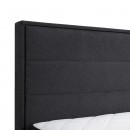 ΔΙΠΛΟ ΚΡΕΒΑΤΙ DUE FRAME ΜΕ ΑΠΟΘΗΚΕΥΤΙΚΟ ΧΩΡΟ ΓΚΡΙ ΧΡΩΜΑ ΥΦΑΣΜΑΤΟΣ 165x209x115εκ