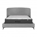 ΔΙΠΛΟ ΚΡΕΒΑΤΙ Fylliana Bavaria ΑΝΘΡΑΚΙ ΧΡΩΜΑ 203x215x126εκ (160x200)