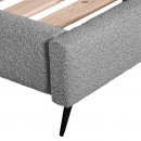 ΔΙΠΛΟ ΚΡΕΒΑΤΙ Fylliana Bavaria ΑΝΘΡΑΚΙ ΧΡΩΜΑ 203x215x126εκ (160x200)